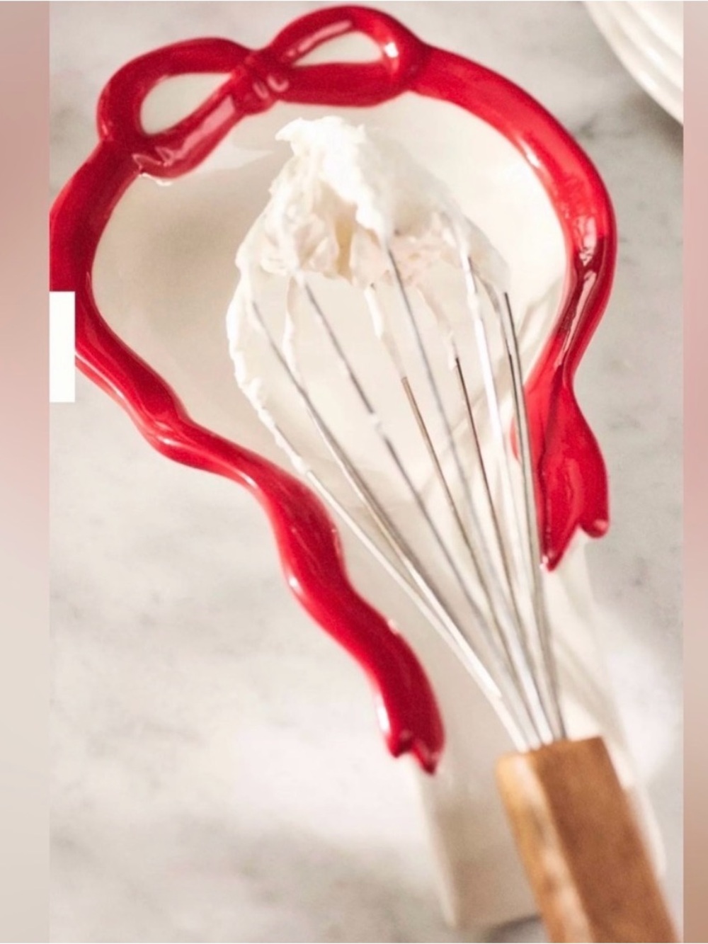 Anthropologie Red Bow Spoon Rest